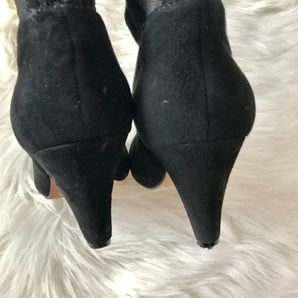 Indigo Black Suede Leather Knee High Boots 8.5 - Picture 5 of 5